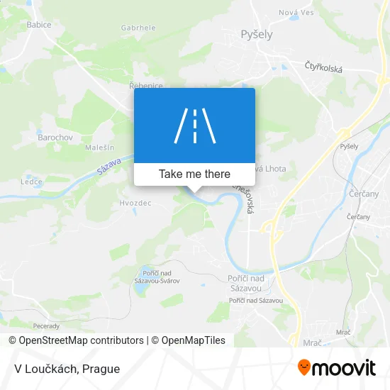 Карта V Loučkách