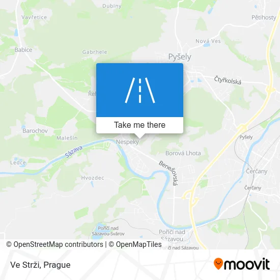 Карта Ve Strži