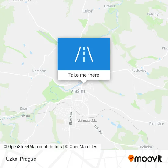 Карта Úzká