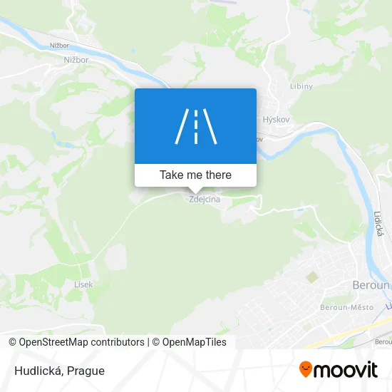 Карта Hudlická