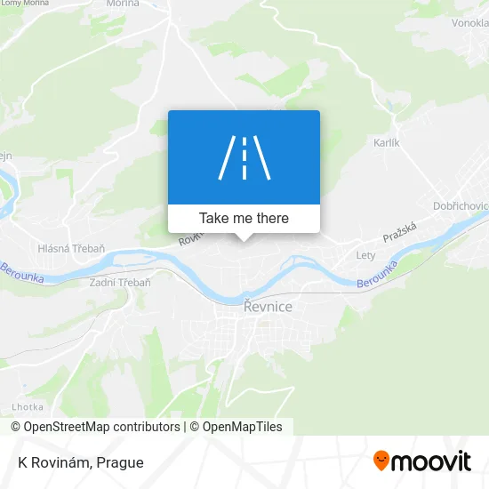 Карта K Rovinám