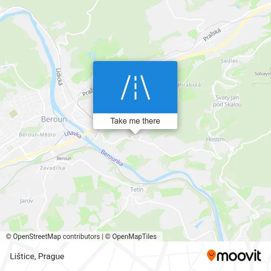Карта Lištice