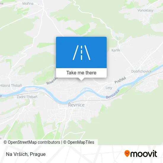 Na Vrších map