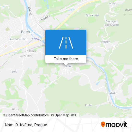 Nám. 9. Května map