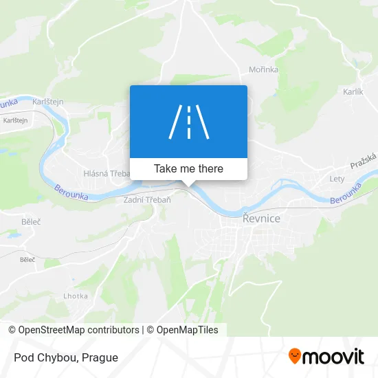 Pod Chybou map