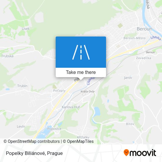Popelky Biliánové map