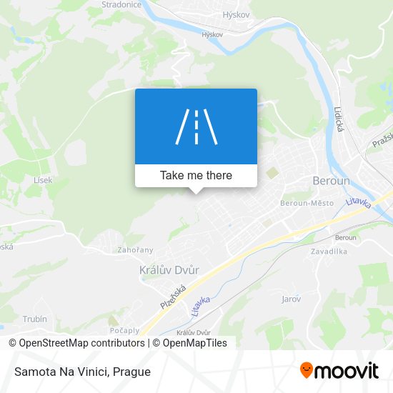 Samota Na Vinici map