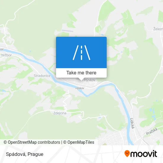 Карта Spádová