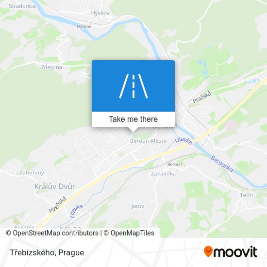 Třebízského map