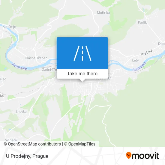 Карта U Prodejny