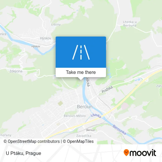 Карта U Ptáku