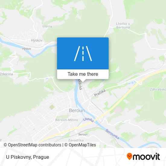 Карта U Pískovny