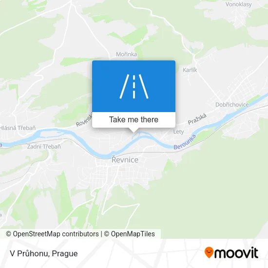 Карта V Průhonu