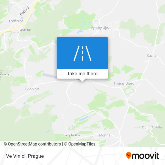 Карта Ve Vinici