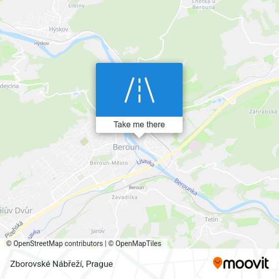 Zborovské Nábřeží map