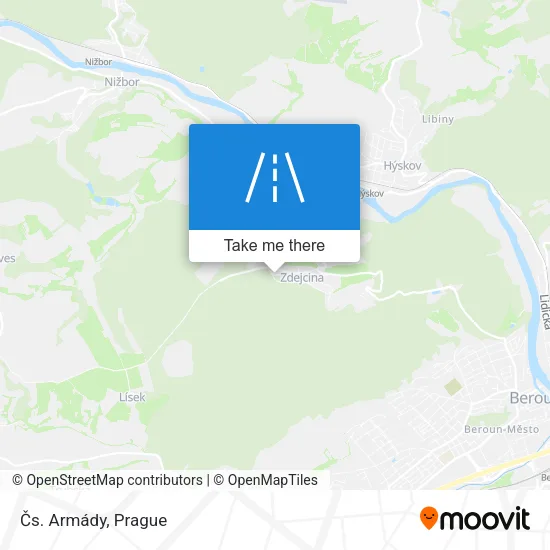 Карта Čs. Armády
