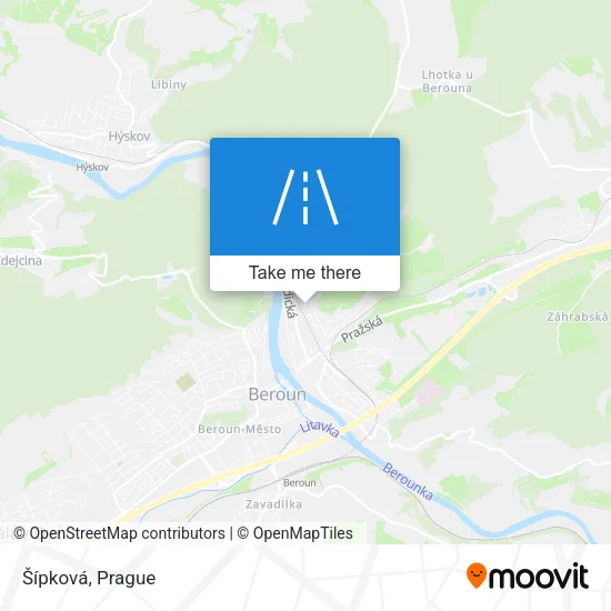 Карта Šípková