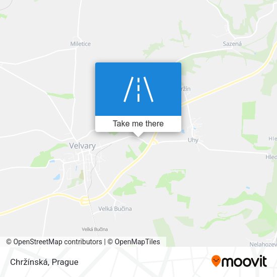 Chržínská map