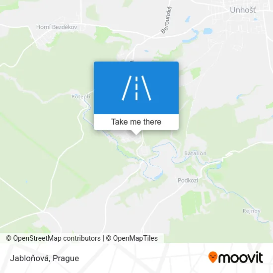 Карта Jabloňová