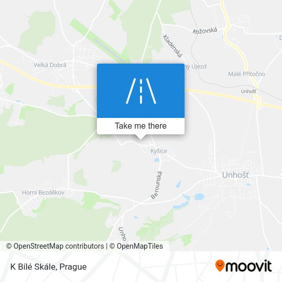 K Bílé Skále map