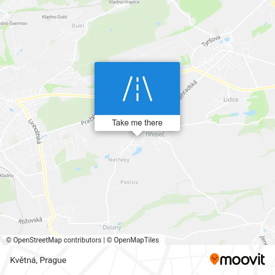 Карта Květná
