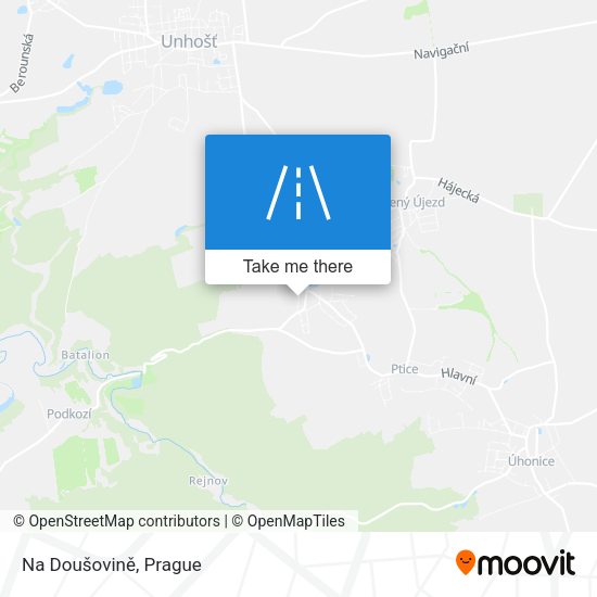 Na Doušovině map