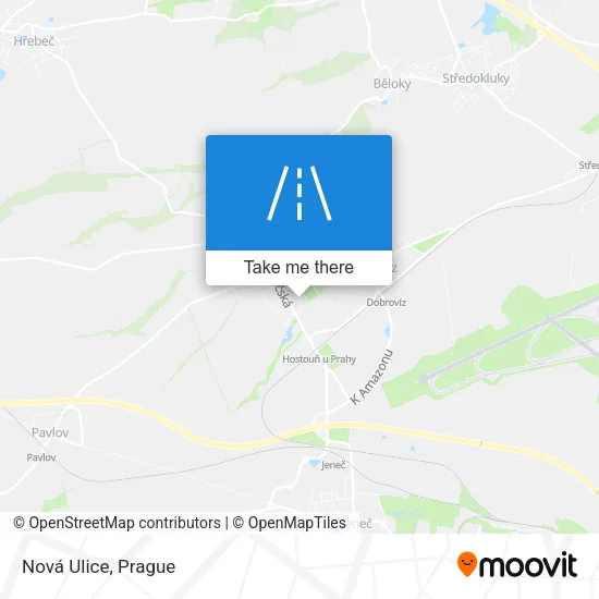 Карта Nová Ulice