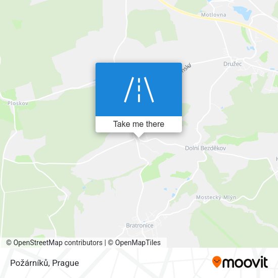 Požárníků map