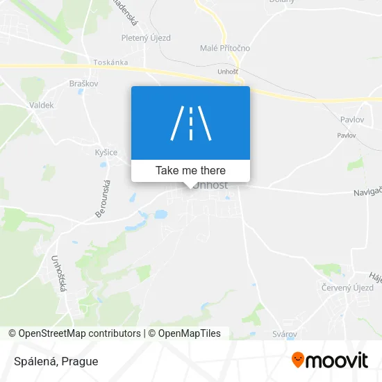 Карта Spálená