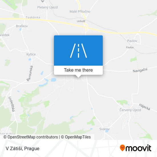 V Zátiší map