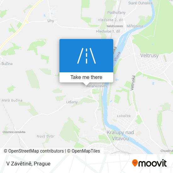 V Závětině map