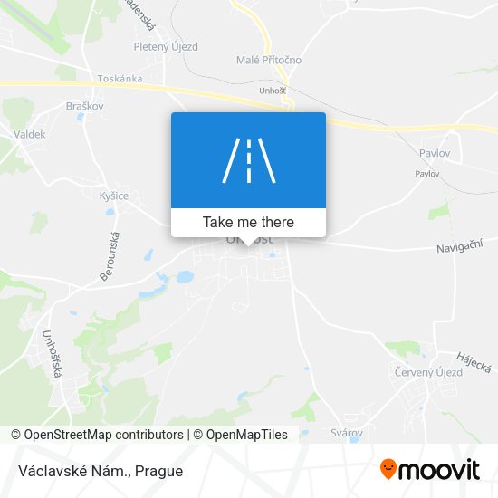 Václavské Nám. map