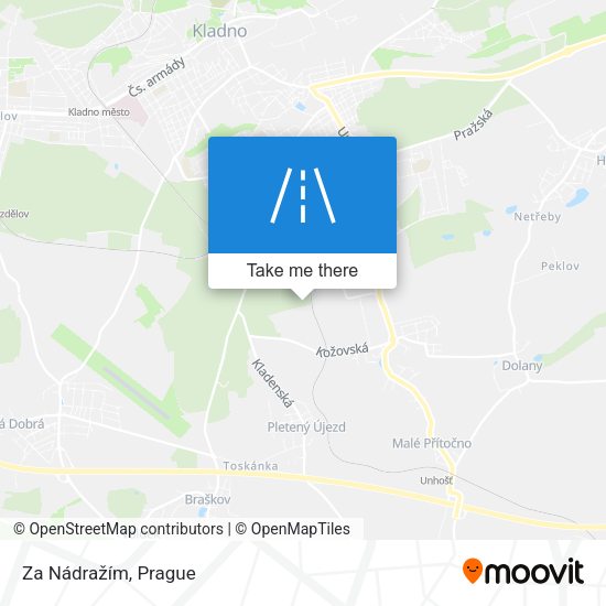 Za Nádražím map