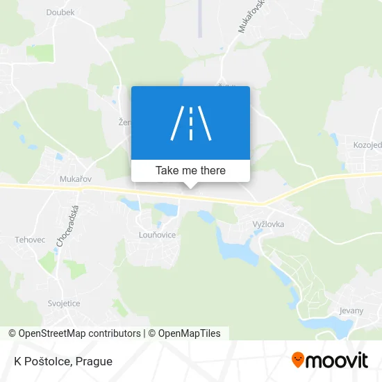 Карта K Poštolce
