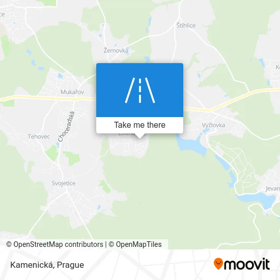 Карта Kamenická