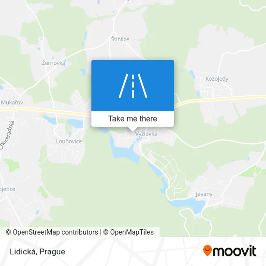 Карта Lidická