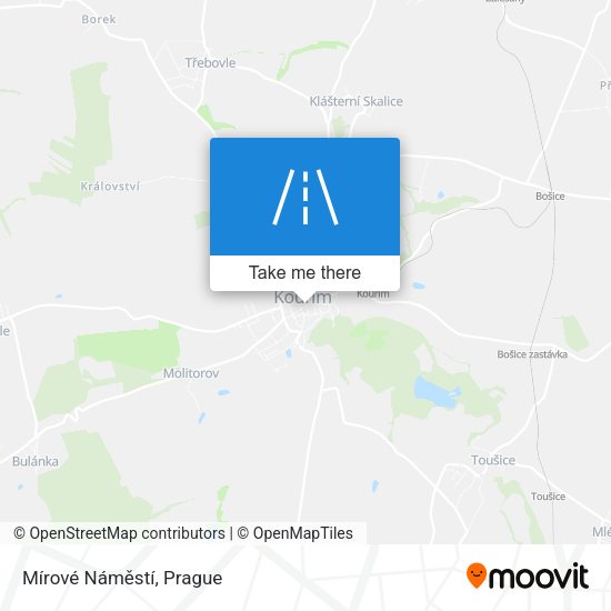 Mírové Náměstí map