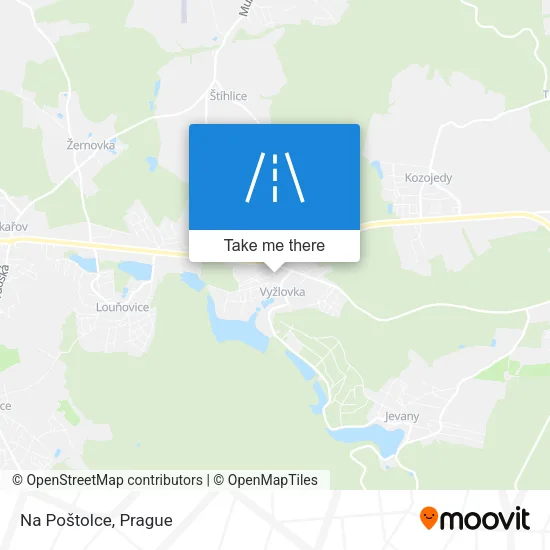 Карта Na Poštolce