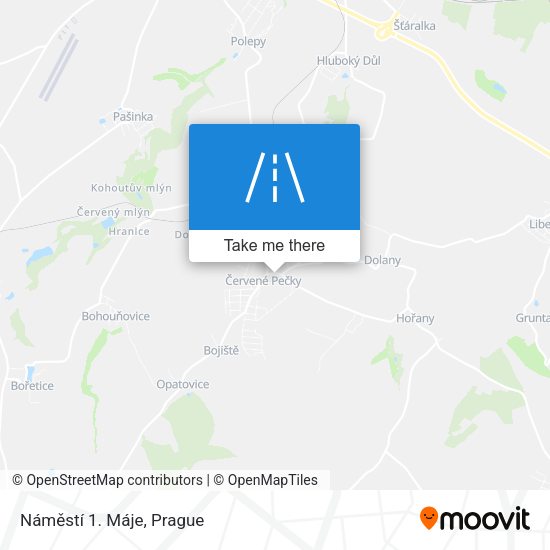 Náměstí 1. Máje map