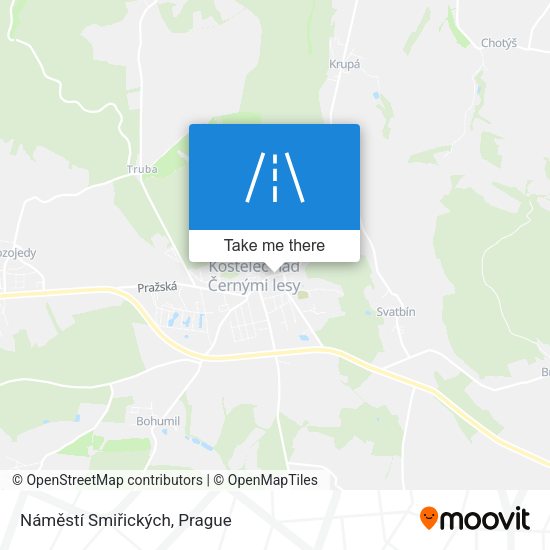 Náměstí Smiřických map