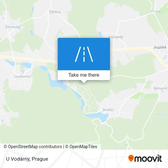 Карта U Vodárny