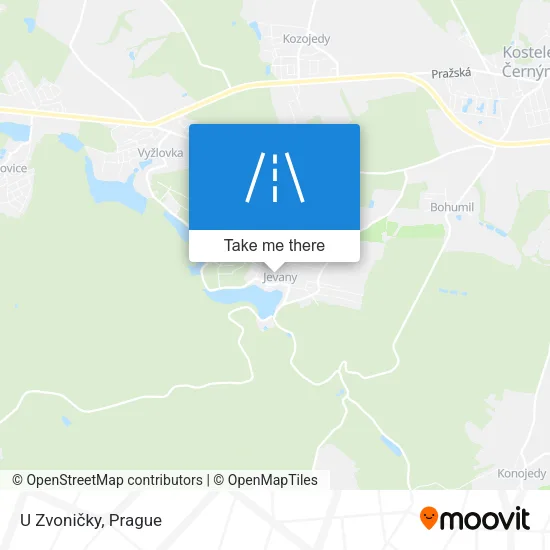 Карта U Zvoničky