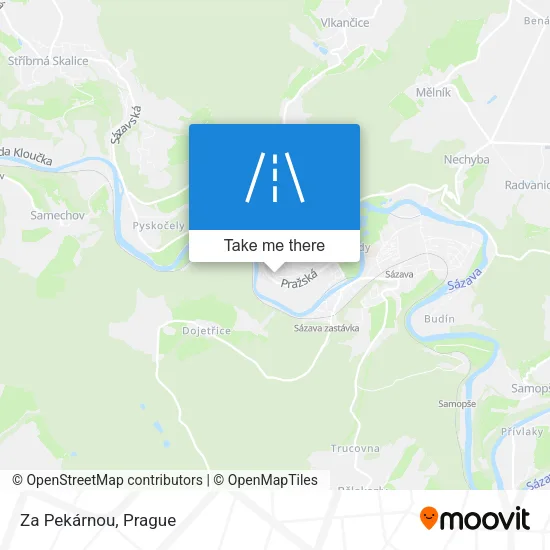 Карта Za Pekárnou