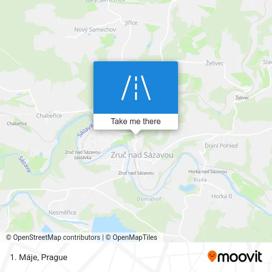Карта 1. Máje