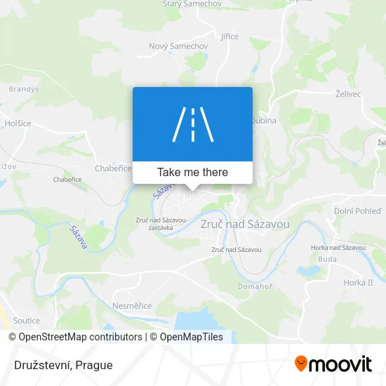 Карта Družstevní