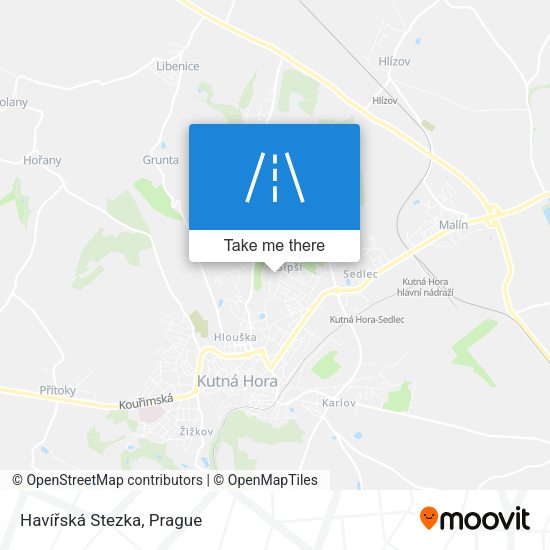 Havířská Stezka map