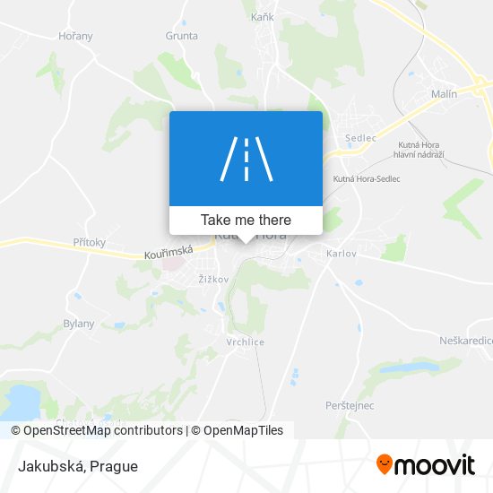 Jakubská map