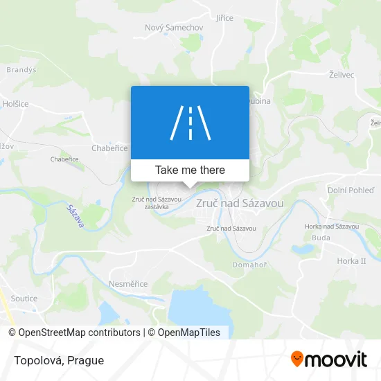 Карта Topolová