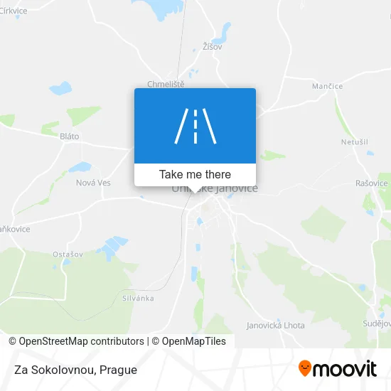 Карта Za Sokolovnou