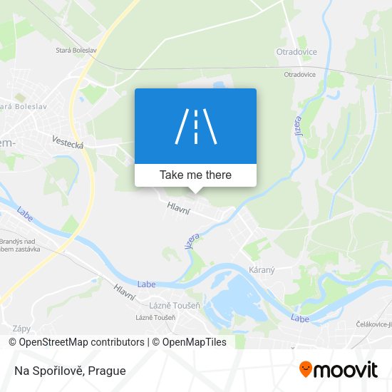 Na Spořilově map